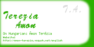 terezia amon business card